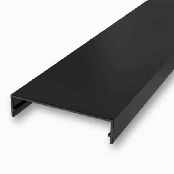 Afwerkingsprofiel aluminium antraciet | 60 mm breed